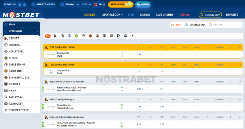 bonus casino mostbet